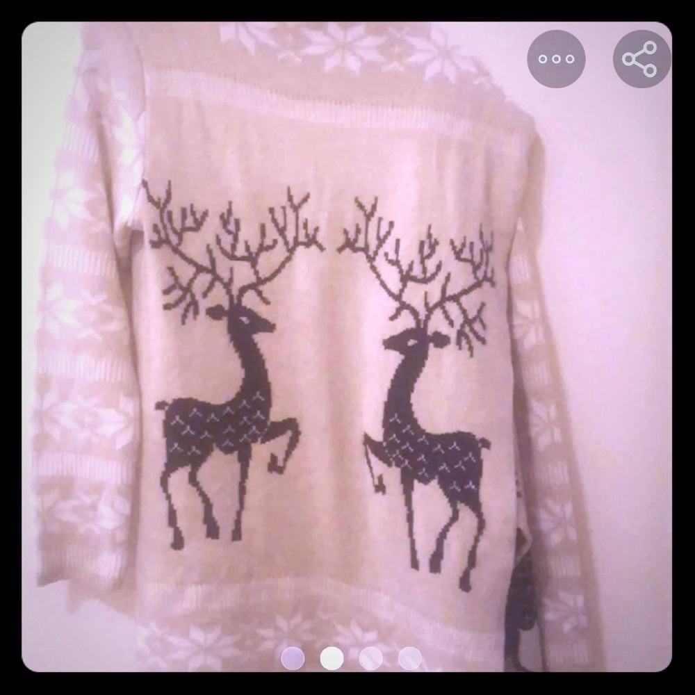 Stag Sweater Open Drape Cardigan